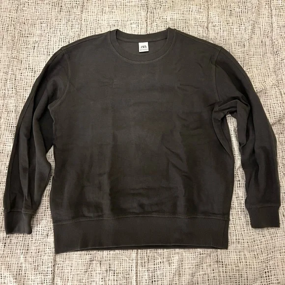 Zara - Textured Sweater Size M Men’s (Charcoal Gray) - Picture 1 of 5